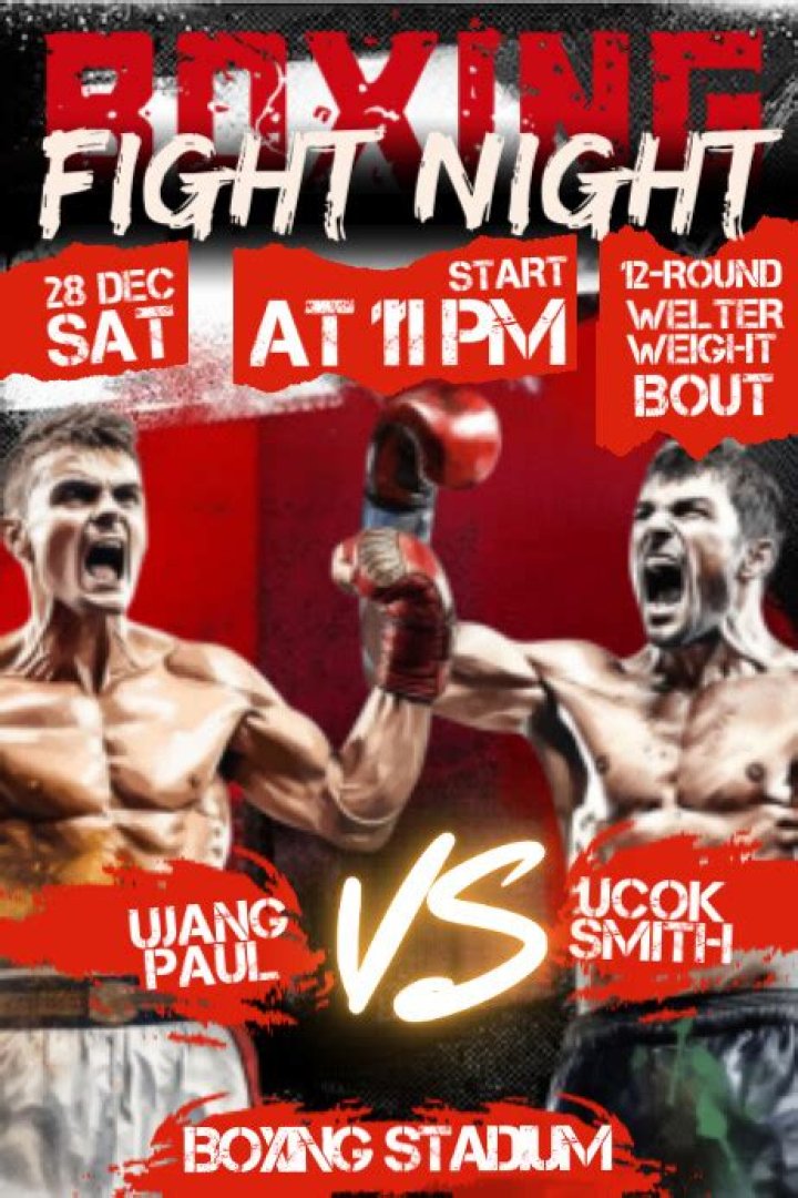 Fight Night Program – Week of July 28 – August 2
